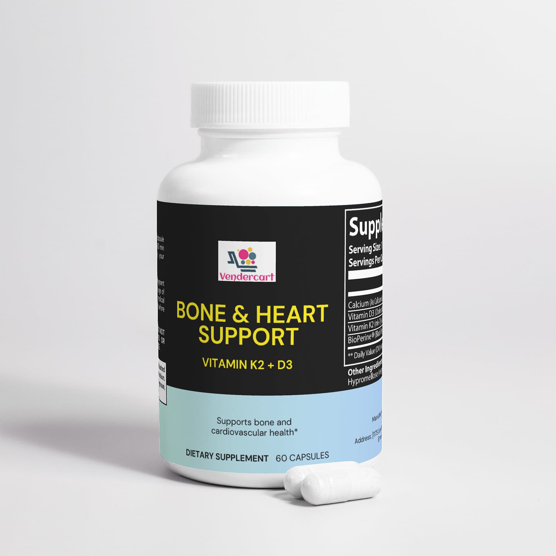 BONE AND HEART SUPPORT WITH VITAMIN K2 AND D3